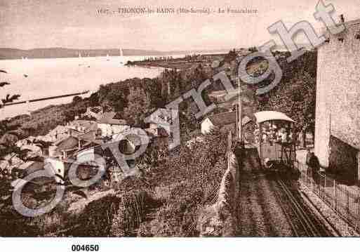 Ville de THONONLESBAINS, carte postale ancienne