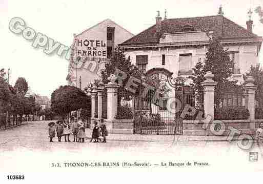 Ville de THONONLESBAINS, carte postale ancienne