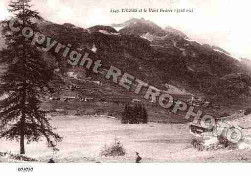 Ville de TIGNES, carte postale ancienne