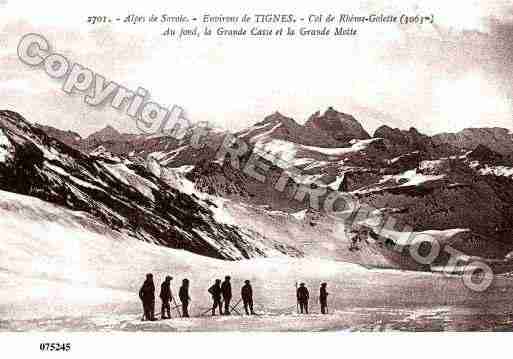 Ville de TIGNES, carte postale ancienne