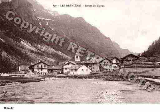 Ville de TIGNES, carte postale ancienne