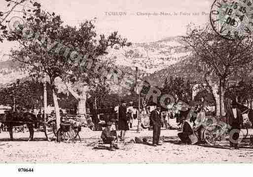 Ville de TOULON, carte postale ancienne