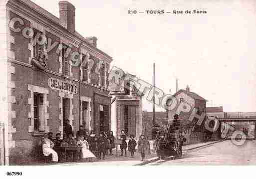 Ville de TOURS, carte postale ancienne