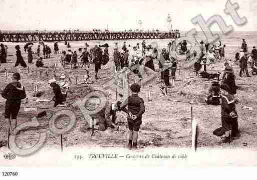 Ville de TROUVILLESURMER, carte postale ancienne