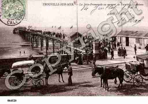 Ville de TROUVILLESURMER, carte postale ancienne