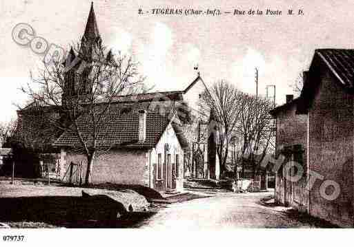 Ville de TUGERASSAINTMAURICE, carte postale ancienne