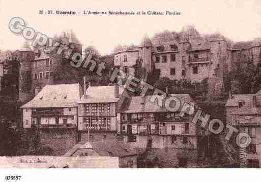 Ville de UZERCHE, carte postale ancienne