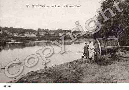 Ville de VIERZON, carte postale ancienne