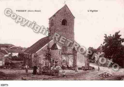 Ville de VOISEY, carte postale ancienne