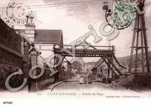 Ville de BARZYSURMARNE, carte postale ancienne