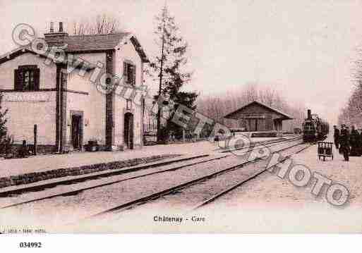 Ville de CHATENAYSURSEINE, carte postale ancienne