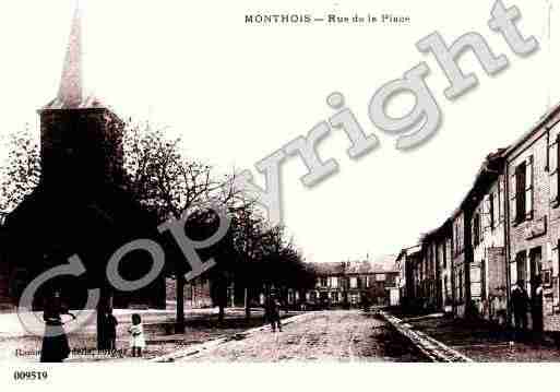 Ville de MONTHOIS, carte postale ancienne