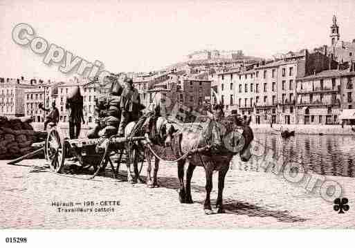 Ville de SETE, carte postale ancienne