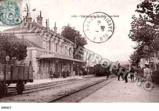 Ville de THONONLESBAINS, carte postale ancienne