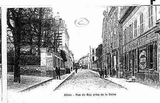 Ville de ABLONSSEINE, carte postale ancienne