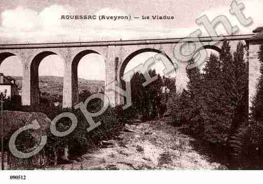 Ville de AGUESSAC, carte postale ancienne