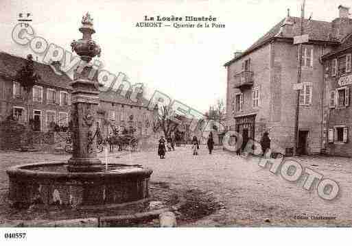 Ville de AUMONTAUBRAC, carte postale ancienne