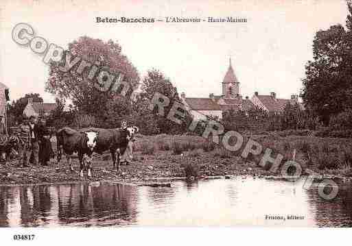 Ville de BETONBAZOCHES, carte postale ancienne