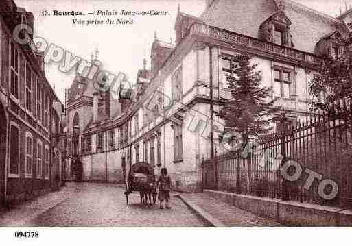 Ville de BOURGES, carte postale ancienne