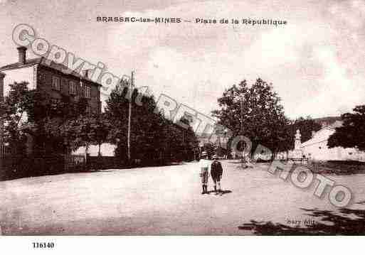 Ville de BRASSACLESMINES, carte postale ancienne