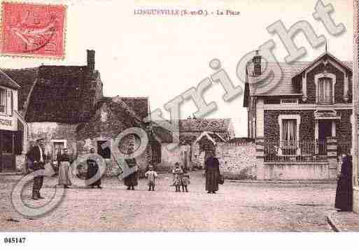 Ville de D'HUISSONLONGUEVILLE, carte postale ancienne