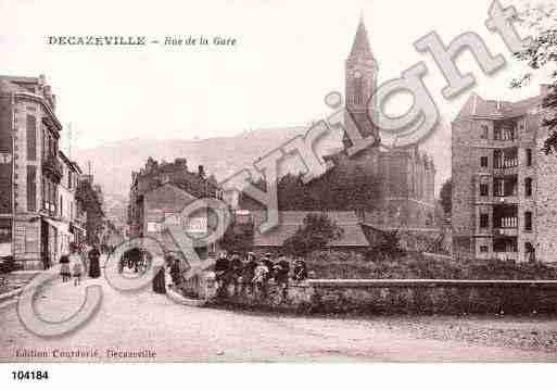 Ville de DECAZEVILLE, carte postale ancienne