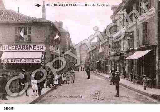 Ville de DECAZEVILLE, carte postale ancienne