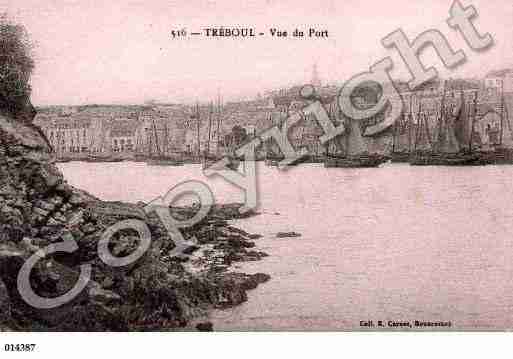 Ville de DOUARNENEZ, carte postale ancienne