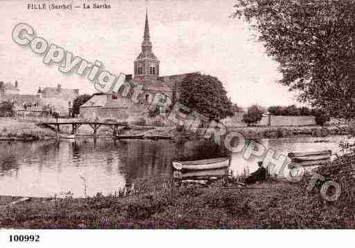 Ville de FILLE, carte postale ancienne