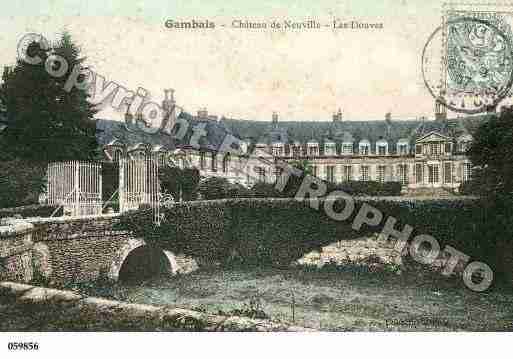 Ville de GAMBAIS, carte postale ancienne