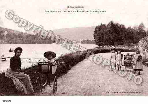 Ville de GERARDMER, carte postale ancienne