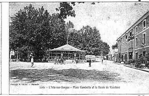 Ville de ISLESURLASORGUE(L'), carte postale ancienne