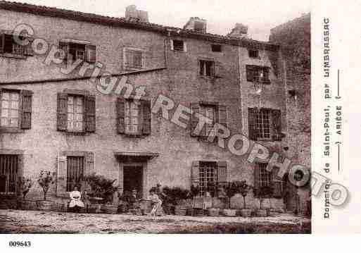 Ville de LIMBRASSAC, carte postale ancienne