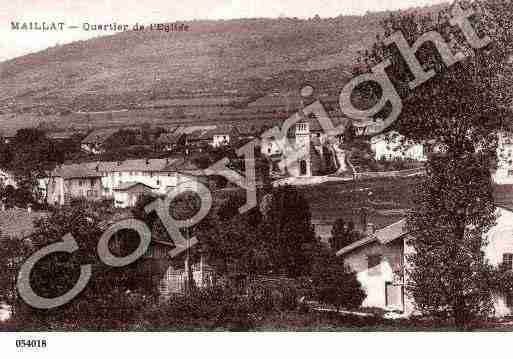 Ville de MAILLAT, carte postale ancienne