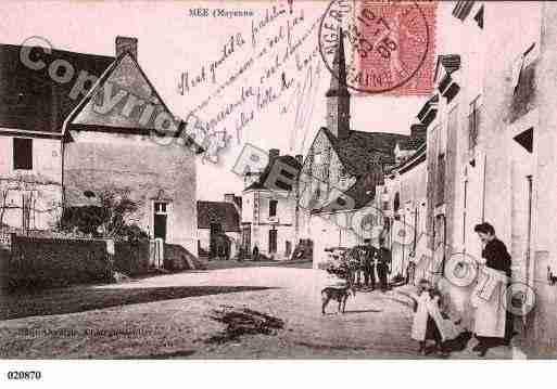 Ville de MEE, carte postale ancienne