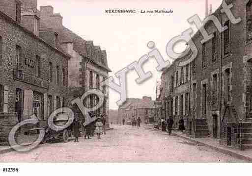 Ville de MERDRIGNAC, carte postale ancienne