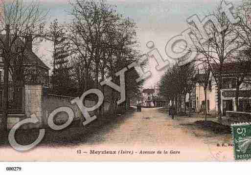 Ville de MEYZIEU, carte postale ancienne