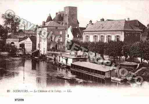 Ville de NEMOURS, carte postale ancienne