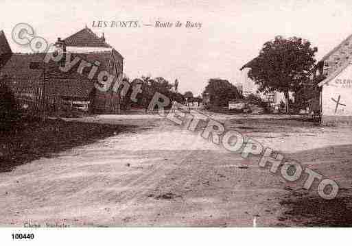 Ville de PONTS(LES), carte postale ancienne