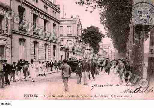 Ville de PUTEAUX, carte postale ancienne