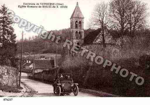 Ville de RHUIS, carte postale ancienne