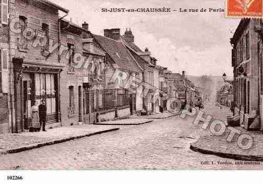 Ville de SAINTJUSTENCHAUSSEE, carte postale ancienne