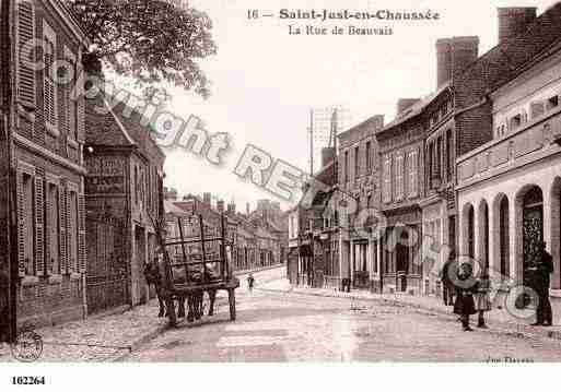 Ville de SAINTJUSTENCHAUSSEE, carte postale ancienne