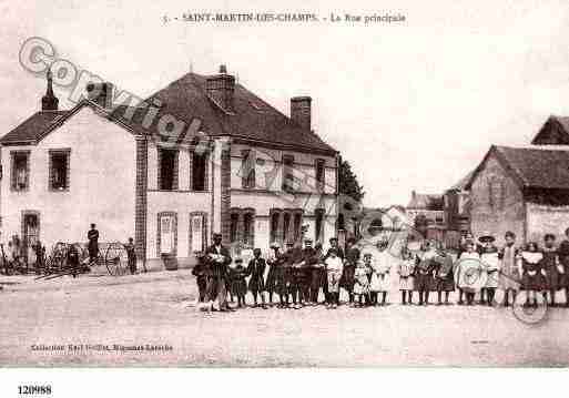 Ville de SAINTMARTINDESCHAMPS, carte postale ancienne