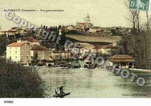 Ville de SAINTSIMEUX, carte postale ancienne