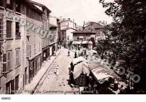 Ville de THIZY, carte postale ancienne