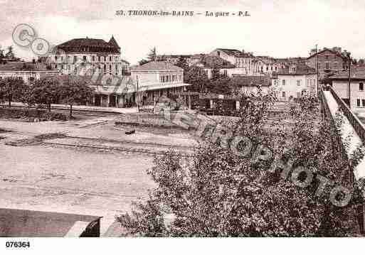 Ville de THONONLESBAINS, carte postale ancienne