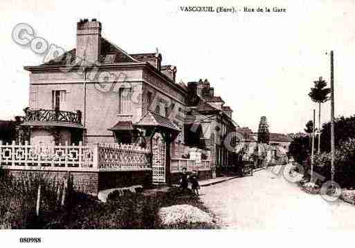 Ville de VASCOEUIL, carte postale ancienne