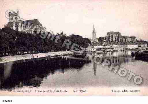 Ville de AUXERRE, carte postale ancienne