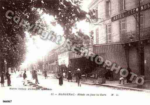 Ville de BERGERAC, carte postale ancienne